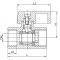 J2009 allum handle chromé en laiton mini ball cock valves métrique